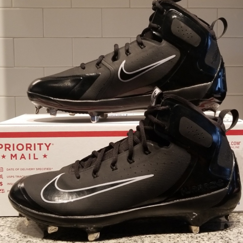 Nike baseball cleats black huarache elite nike
